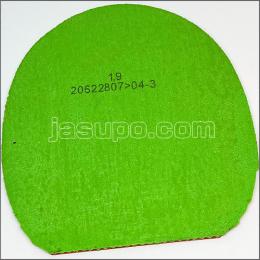 24387　【卓球　中古】　B　ヘキサーグリップ　赤/1.9㎜