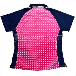 24650　【卓球　中古】　A　ウェア　ネイビー×ピンク/L