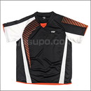 22167　【卓球　中古】　　ウェア　ブラック×オレンジ/XXO