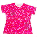 23589　【卓球　中古】　　ウェア　ピンク/XL