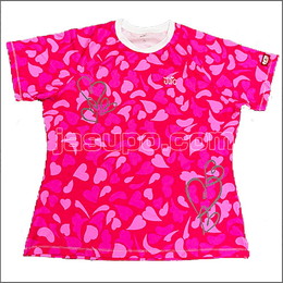 23589　【卓球　中古】　　ウェア　ピンク/XL