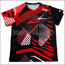24090　【卓球　中古】　　ウェア　レッド/XL