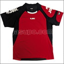 24250　【卓球　中古】　A　ウェア　赤×黒/S