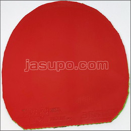 24386　【卓球　中古】　B　ヘキサーグリップ　赤/1.9㎜