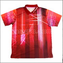 24475　【卓球　中古】　A　ウェア　赤/L