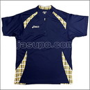 24477　【卓球　中古】　A　ウェア　紺×チェック/2XO