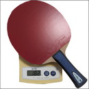 25560　【卓球　中古】　　特Aラバー貼りラケット　FL/