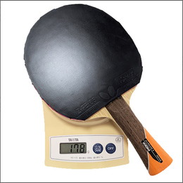 25682　【卓球　中古】　　特Aラバー貼りラケット　FL/