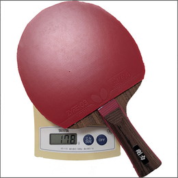 25685　【卓球　中古】　　特Aラバー貼りラケット　FL/